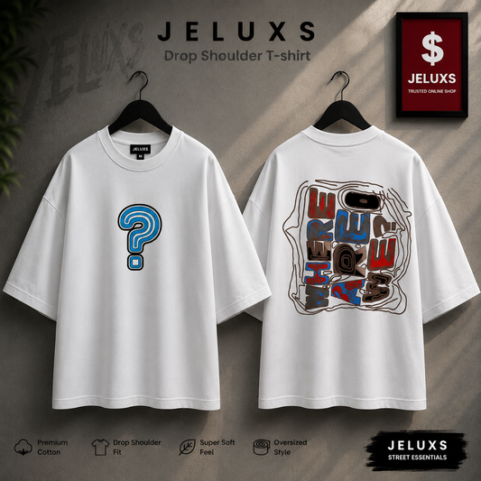 Where Oversized Heavyweight Drop Shoulder T-Shirt -White
