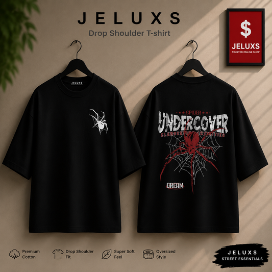 Undercover Makrosa Oversized Heavyweight Drop Shoulder T-Shirt -Black