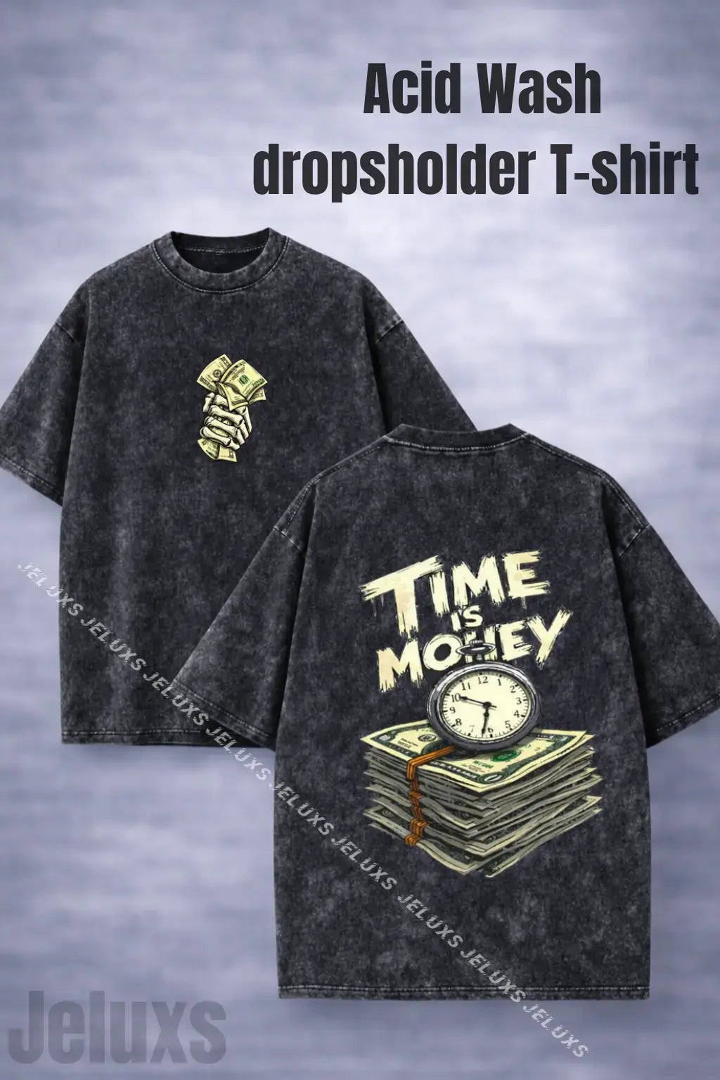 Acid Wash Dropshoulder T-Shirt