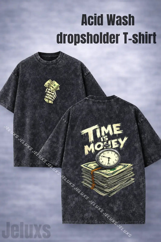 Acid Wash Dropshoulder T-Shirt