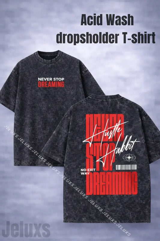 Acid Wash Dropshoulder T-Shirt