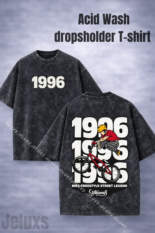 Acid Wash Dropshoulder T-Shirt